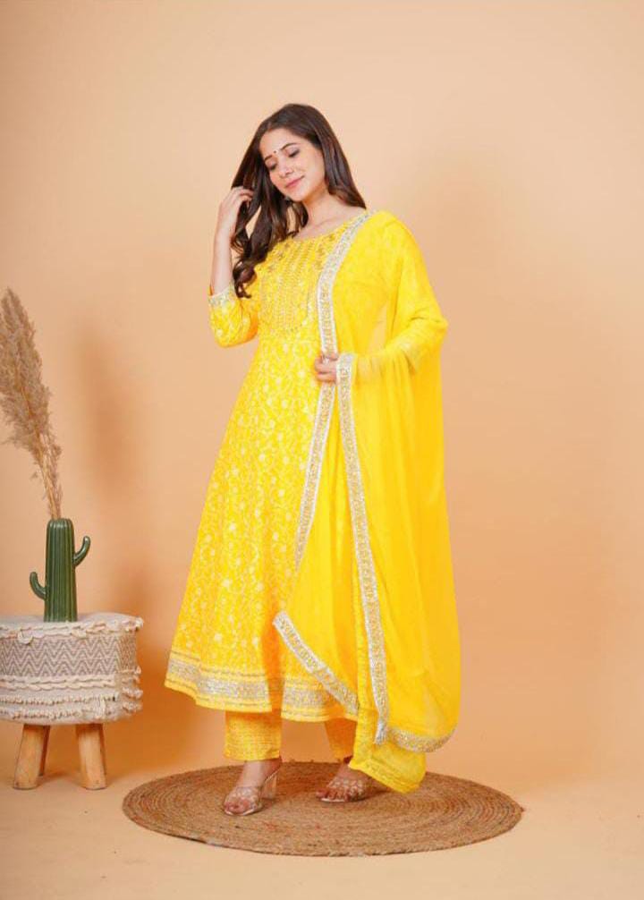 Premium Quality Rayon Kurti Pant with Dupatta