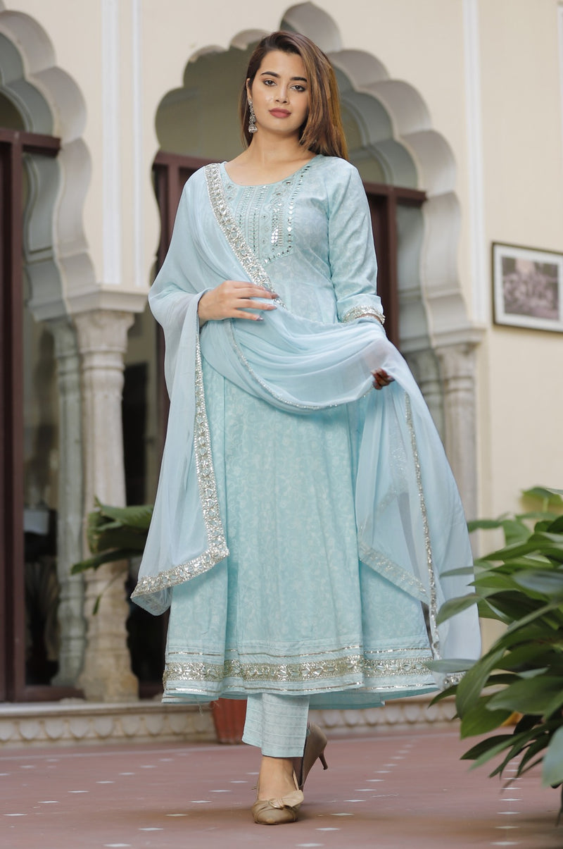 Premium Quality Rayon Kurti Pant with Dupatta