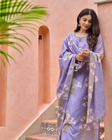 Special Designs for Navratri & Diwali  Elegant 3-Piece Cotton Suit Set
