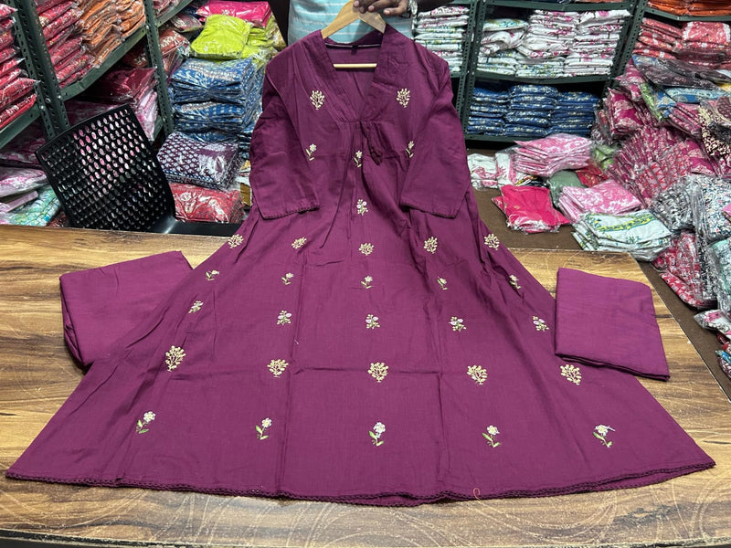 Exquisite A-line Kurti Palazzo Set with Dupatta