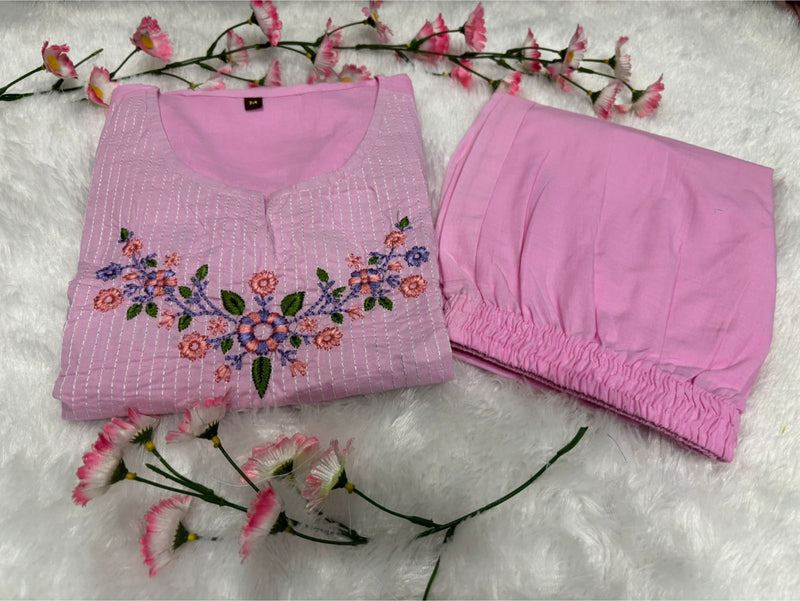 Classy Cotton Kurti Pant Set