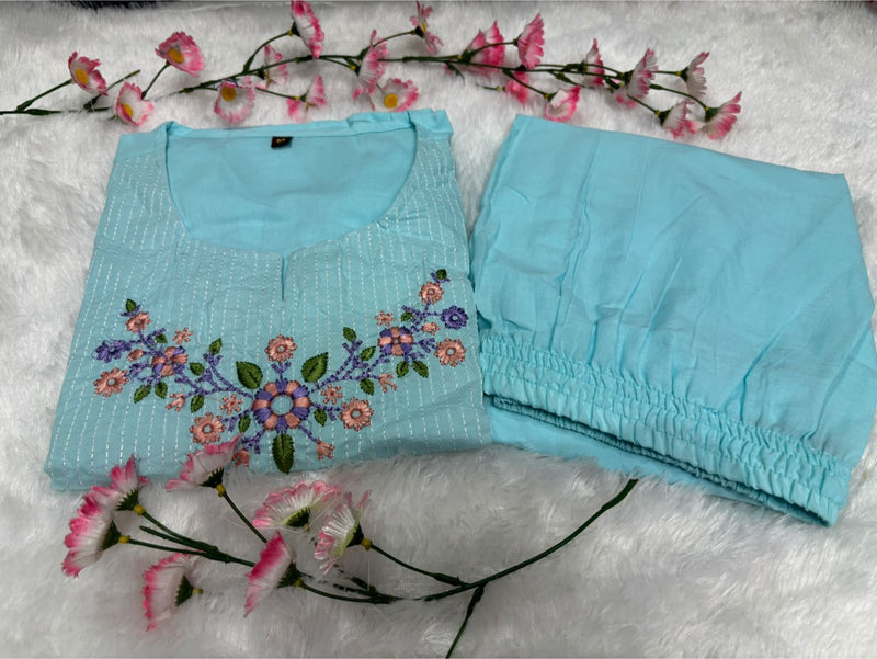 Classy Cotton Kurti Pant Set