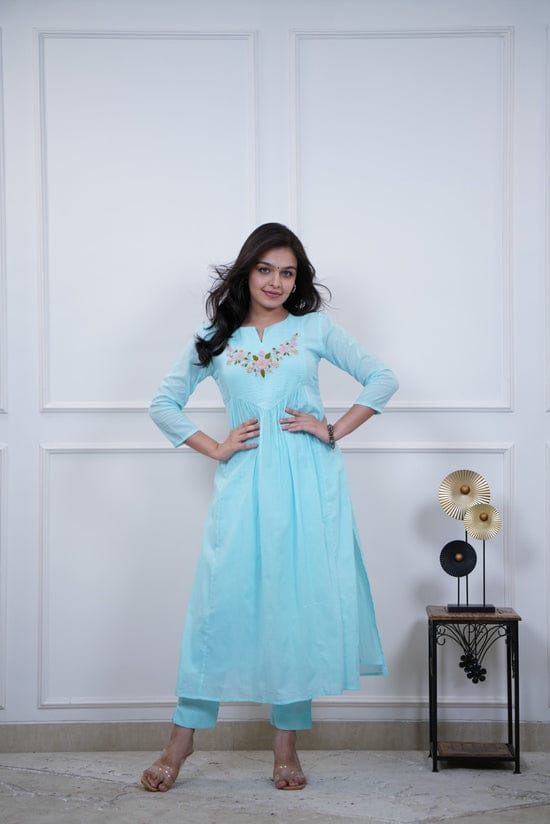 Classy Cotton Kurti Pant Set