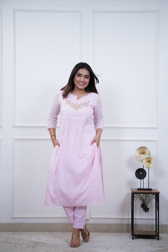 Classy Cotton Kurti Pant Set