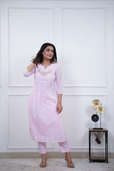Classy Cotton Kurti Pant Set