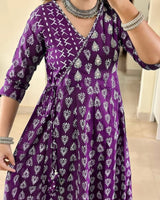 Elegant Angrakha Style Kurta Set