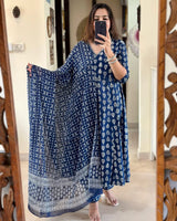 Elegant Angrakha Style Kurta Set
