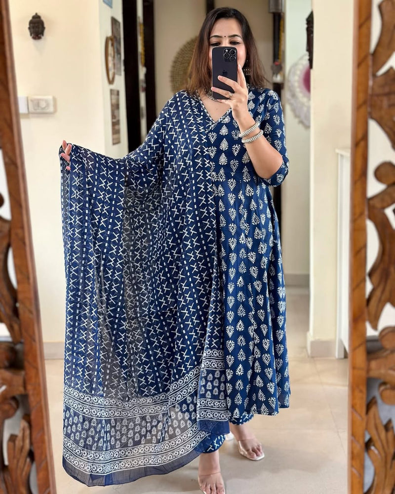 Elegant Angrakha Style Kurta Set