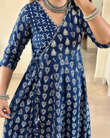 Elegant Angrakha Style Kurta Set