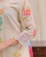 Luxury Reshmi Organza Kurti Pant Dupatta Set