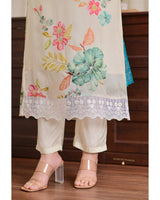 Luxury Reshmi Organza Kurti Pant Dupatta Set