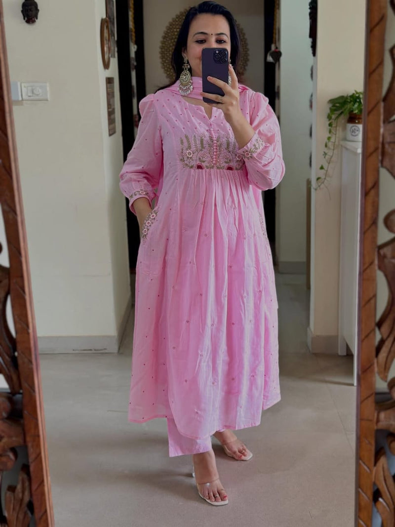 Elegant Abstract Cotton  Branded 3-Piece Set