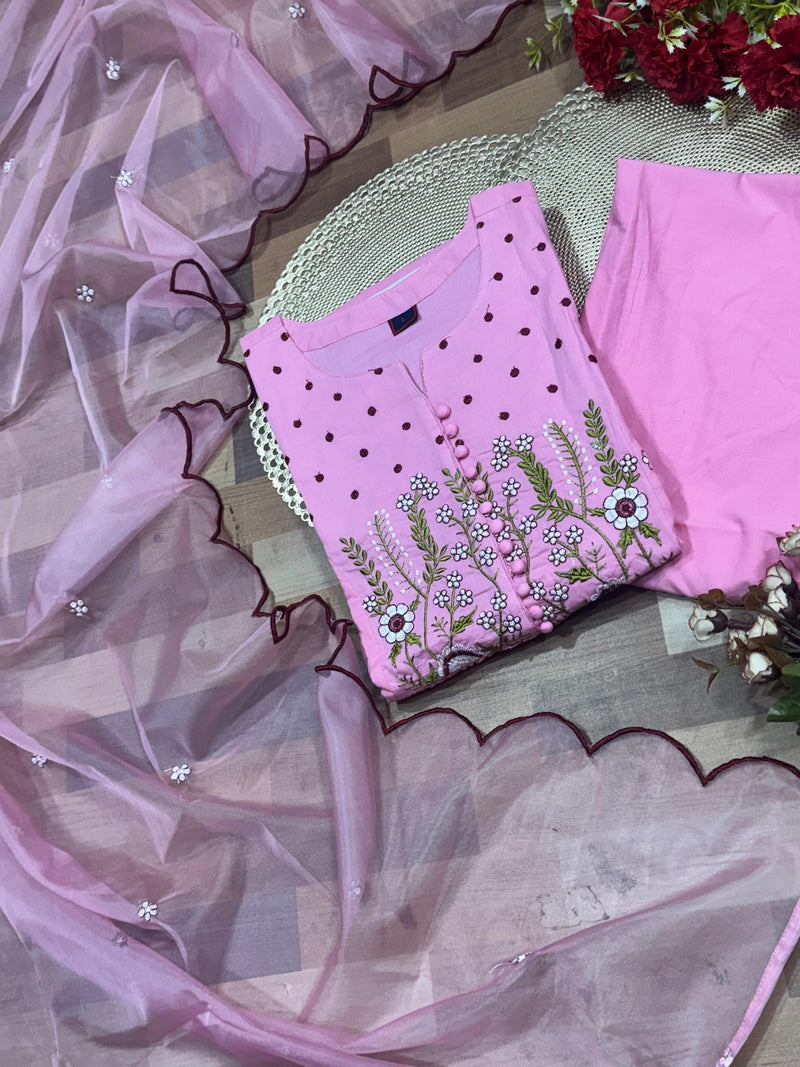 Elegant Abstract Cotton  Branded 3-Piece Set