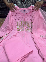 Elegant Abstract Cotton  Branded 3-Piece Set