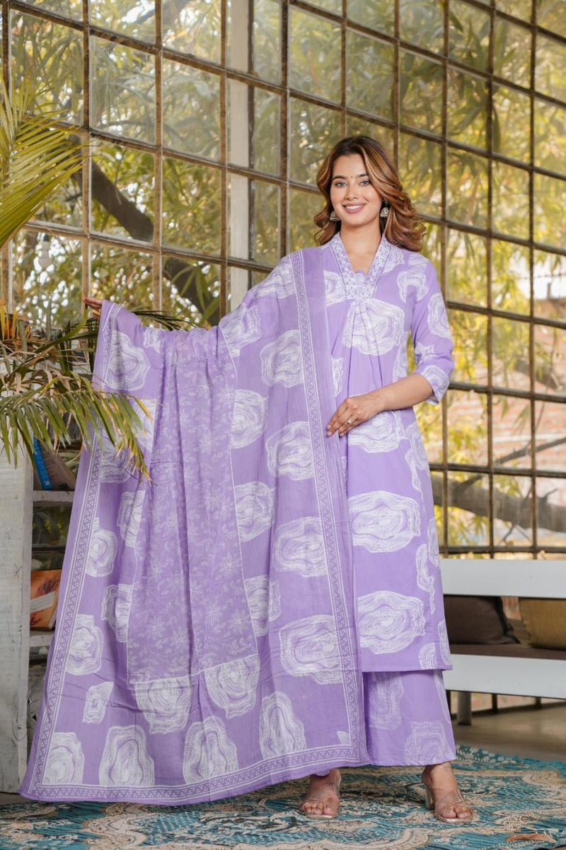 Beautiful Elegant A-line Anarkali Suit Set