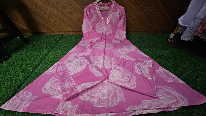 Beautiful Elegant A-line Anarkali Suit Set