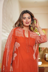 Vibrant Summer Kurti Pant & Dupatta Set
