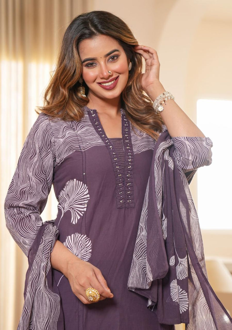 Vibrant Summer Kurti Pant & Dupatta Set