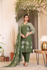 Vibrant Summer Kurti Pant & Dupatta Set