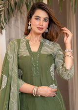 Vibrant Summer Kurti Pant & Dupatta Set