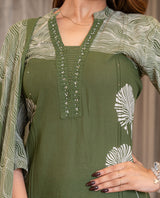 Vibrant Summer Kurti Pant & Dupatta Set