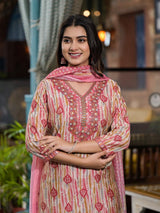 Lime Modal Silk Chanderi Dupatta Suit