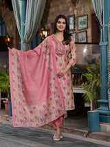 Lime Modal Silk Chanderi Dupatta Suit