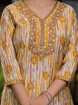 Lime Modal Silk Chanderi Dupatta Suit