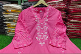 Pure Cotton Collared Kurta Pant Set