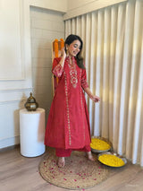 Pure Cotton Collared Kurta Pant Set