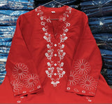 Pure Cotton Collared Kurta Pant Set