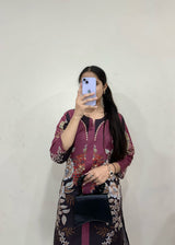 Premium Digital Print Muslin Cord Set