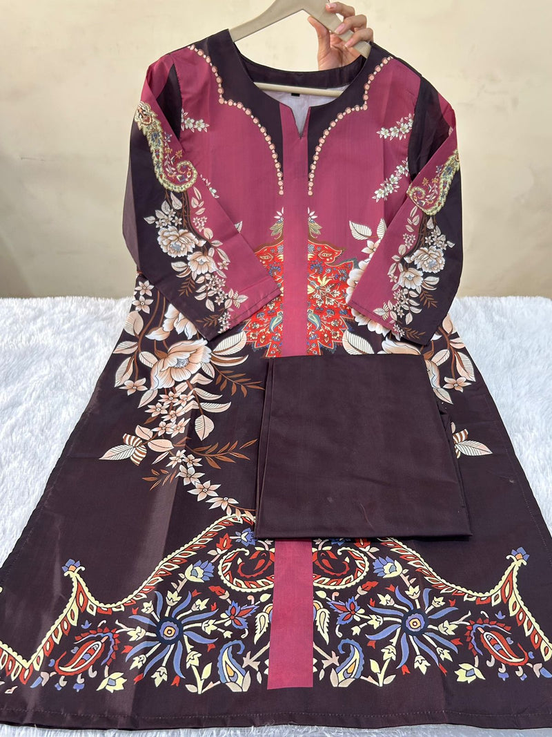 Premium Digital Print Muslin Cord Set