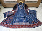 Premium Heavy Cotton 3-Piece Printed Dress Set