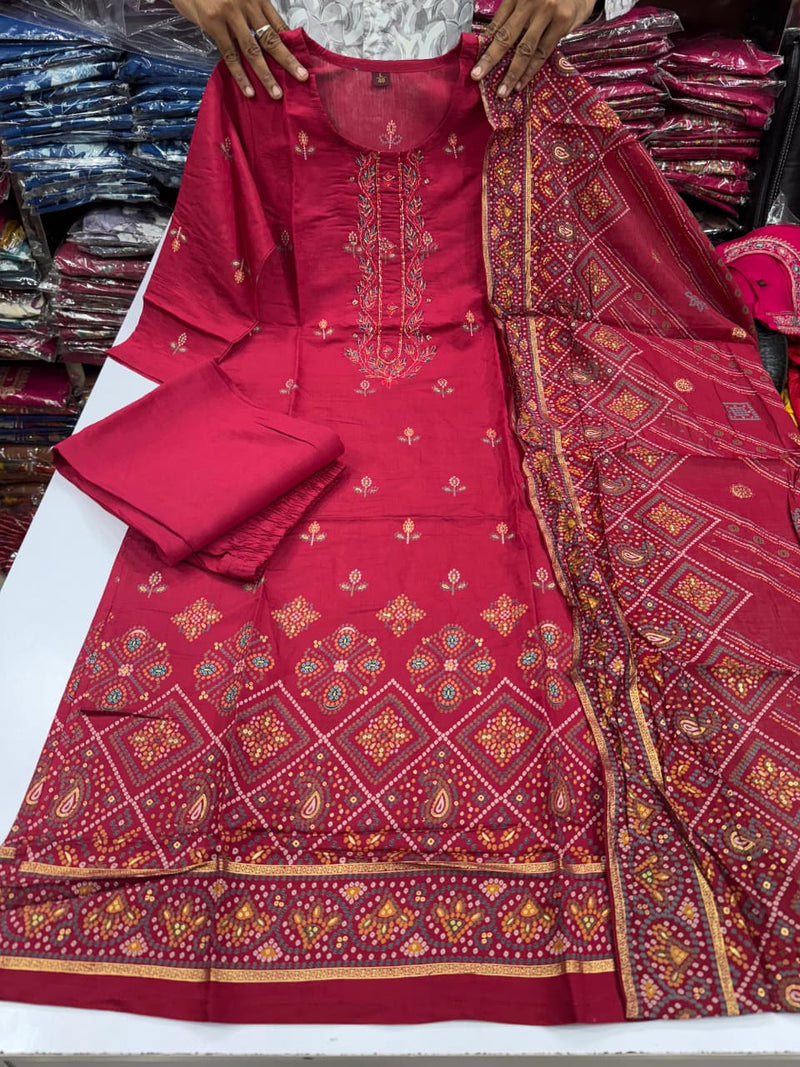 3-piece Kurti Pant Dupatta set