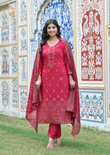 3-piece Kurti Pant Dupatta set