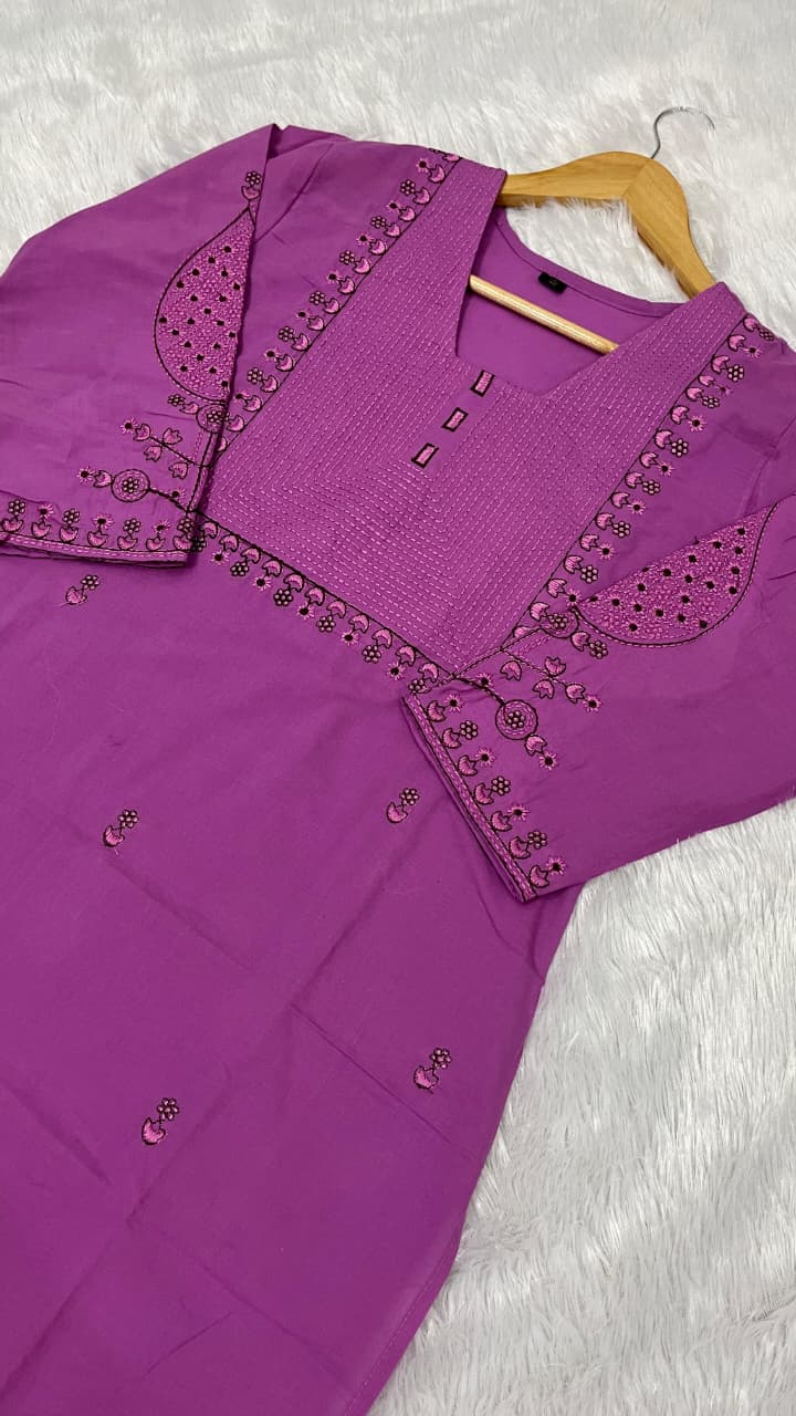 Pure Cotton Kurta Pant Plazo Set