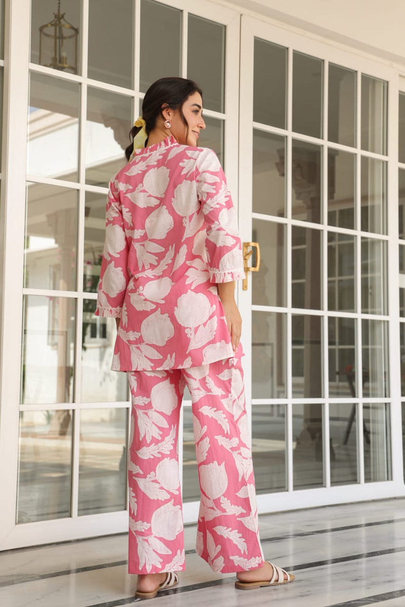 premium cotton  printed cord set