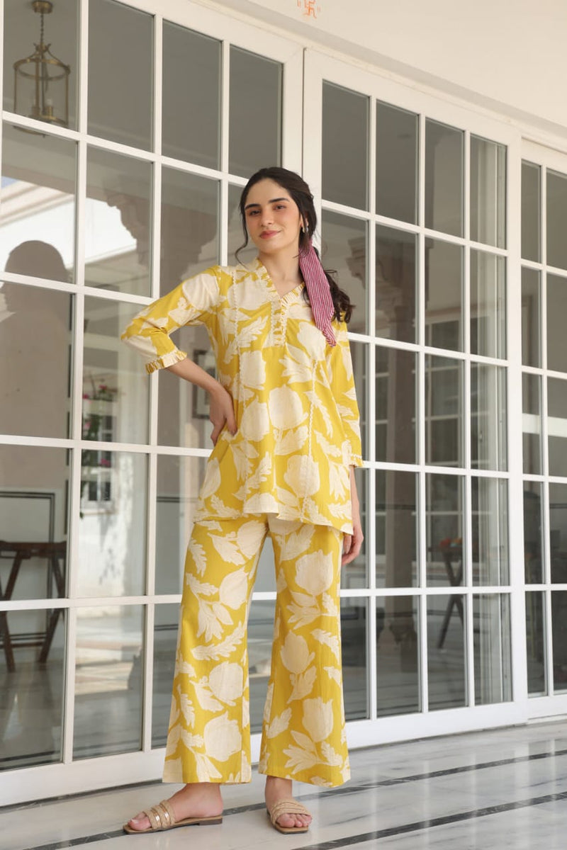 premium cotton  printed cord set