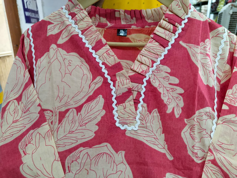 premium cotton  printed cord set