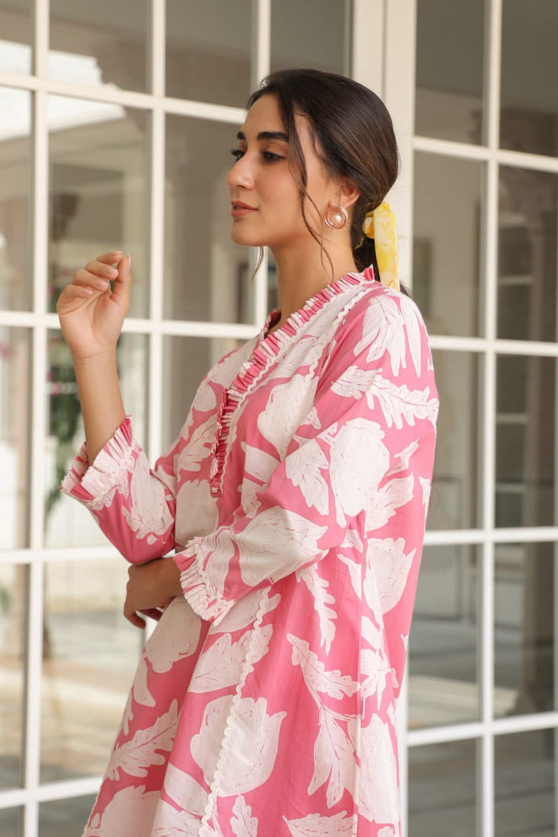 premium cotton  printed cord set