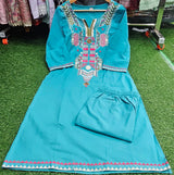 soft premium cotton kurta pant set