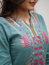 soft premium cotton kurta pant set