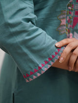 soft premium cotton kurta pant set