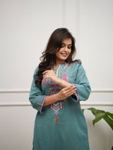 soft premium cotton kurta pant set