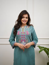 soft premium cotton kurta pant set