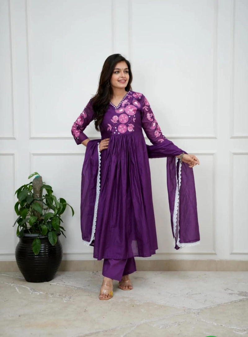 premium cotton 3-piece suit set