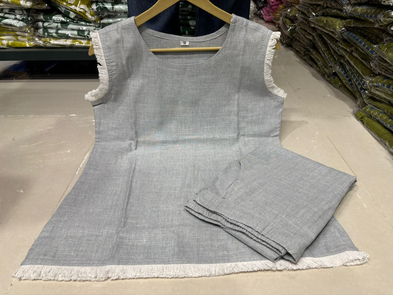 premium South Cotton  stylish co-ord set