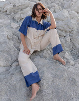 premium handloom cotton tie-dye cord set