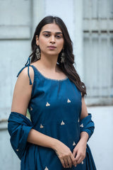 Premium Cotton sleeveless cotton kurti set